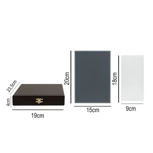 Süblimasyon Deri Kutulu Kristal Cam Plaket Set