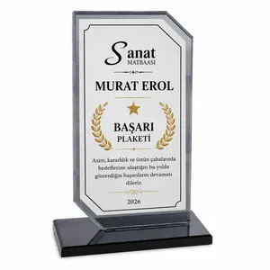 SSP705 Süblimasyon Kristal Cam Plaket Baskı Metali