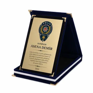 Lacivert Kadife Albüm Plaket - 2'li Paket SKPL21